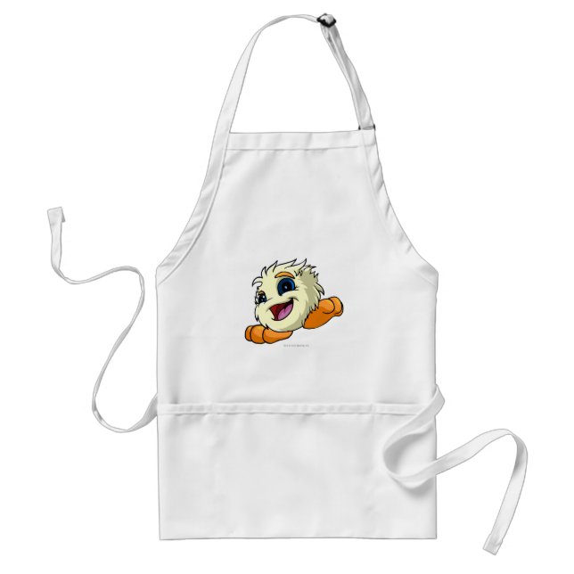 JubJub White Adult Apron (Front)