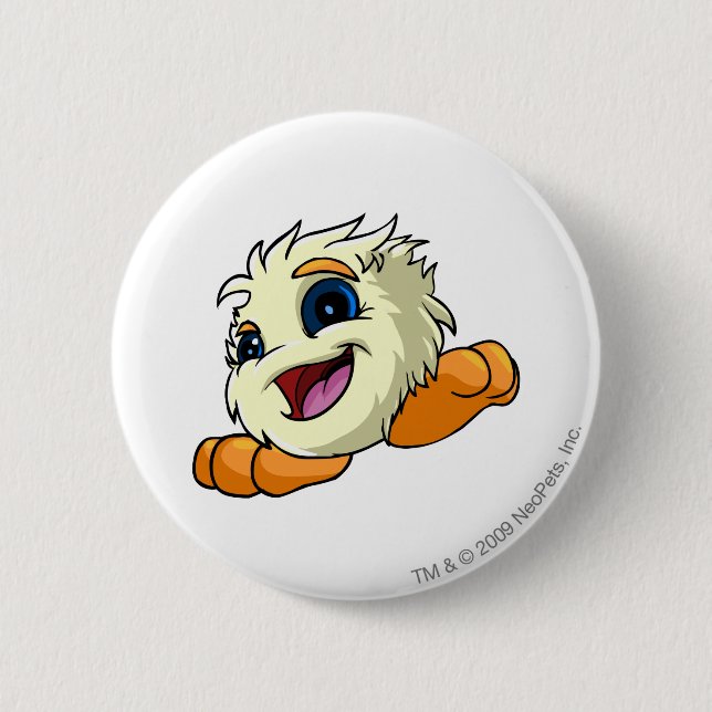 JubJub White Pinback Button (Front)