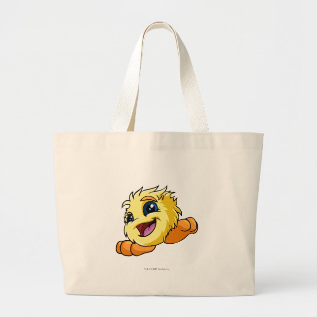 JubJub Yellow Large Tote Bag (Front)