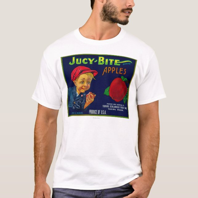 Jucy Bite Apple Crate LabelYakima, WA T-Shirt (Front)