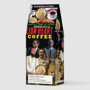 JUDAH JAMAICA Coffee, 12oz Bag, Dark Roast, Flath Roasted Coffee