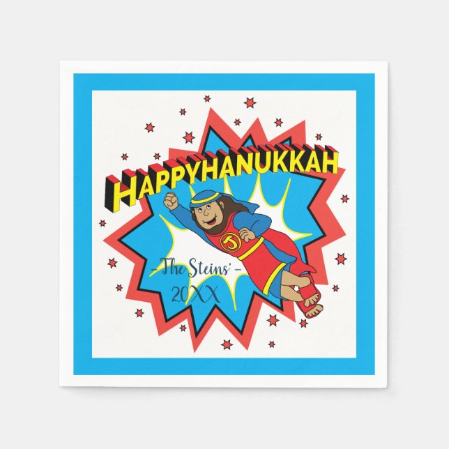 Judah Maccabee The Hammer Hanukkah Party Napkins (Front)