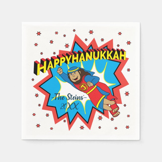 Judah Maccabee The Hammer Hanukkah Party Napkins (Front)