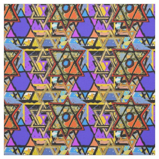 Judaic Customized Fabrics - Mogen David Gifts Fabric
