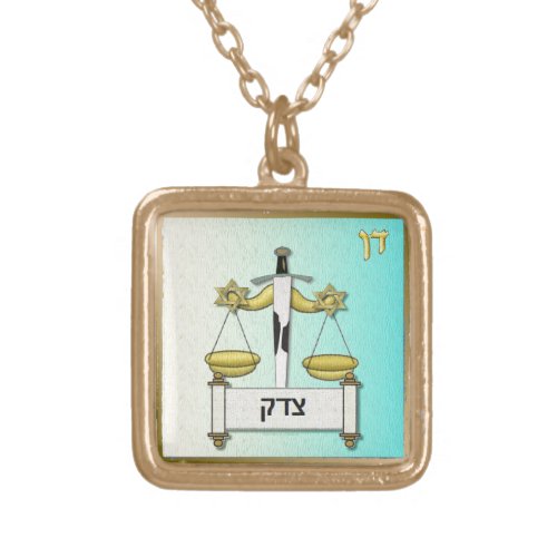 Judaica 12 Tribes Israel Dan Gold Plated Necklace