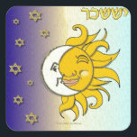 Judaica 12 Tribes Israel Issachar Art Square Sticker<br><div class="desc">You are viewing The Lee Hiller Design Collection. Apparel,  Gifts & Collectibles Lee Hiller Photography or Digital Art Collection. You can view her Nature photography at http://HikeOurPlanet.com/ and follow her hiking blog within Hot Springs National Park.</div>