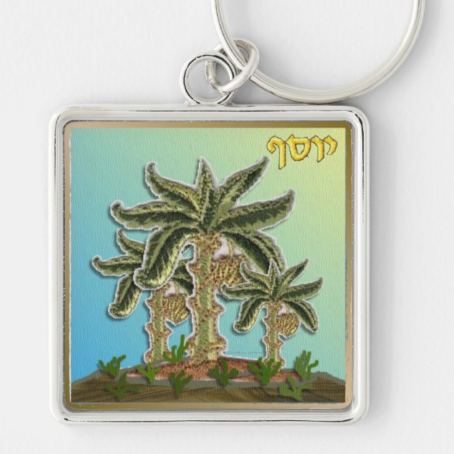 Judaica 12 Tribes Israel Joseph Keychain (Front)