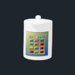 Judaica 12 Tribes Israel Levi Teapot<br><div class="desc">You are viewing The Lee Hiller Design Collection. Apparel,  Gifts & Collectibles  Lee Hiller Photography or Digital Art Collection. You can view her Nature photography at http://HikeOurPlanet.com/ and follow her hiking blog within Hot Springs National Park.</div>