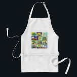 Judaica 12 Tribes of Israel Art Adult Apron<br><div class="desc">You are viewing The Lee Hiller Design Collection. Apparel,  Gifts & Collectibles  Lee Hiller Photography or Digital Art Collection. You can view her Nature photography at http://HikeOurPlanet.com/ and follow her hiking blog within Hot Springs National Park.</div>
