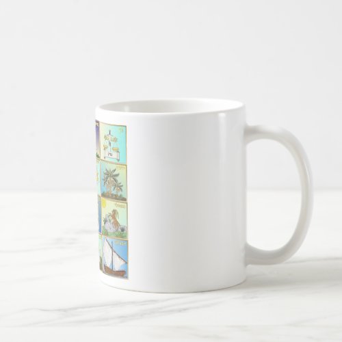 Judaica 12 Tribes of Israel Art Coffee Mug