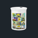 Judaica 12 Tribes of Israel Art Drink Pitcher<br><div class="desc">You are viewing The Lee Hiller Design Collection. Apparel,  Gifts & Collectibles  Lee Hiller Photography or Digital Art Collection. You can view her Nature photography at http://HikeOurPlanet.com/ and follow her hiking blog within Hot Springs National Park.</div>