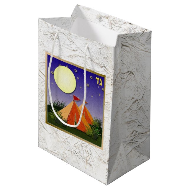 Judaica 12 Tribes Of Israel Art Gad Gift Bag (Front Angled)