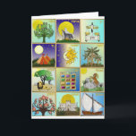 Judaica 12 Tribes of Israel Art Holiday Card<br><div class="desc">You are viewing The Lee Hiller Design Collection. Apparel, Gifts & Collectibles Lee Hiller Photography or Digital Art Collection. You can view her Nature photography at http://HikeOurPlanet.com/ and follow her hiking blog within Hot Springs National Park.</div>