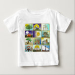Judaica 12 Tribes Of Israel Art Panels Baby T-Shirt<br><div class="desc">You are viewing The Lee Hiller Design Collection. Apparel,  Gifts & Collectibles Lee Hiller Photography or Digital Art Collection. You can view her Nature photography at http://HikeOurPlanet.com/ and follow her hiking blog within Hot Springs National Park.</div>