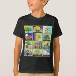 Judaica 12 Tribes Of Israel Art Panels T-Shirt<br><div class="desc">You are viewing The Lee Hiller Design Collection. Apparel,  Gifts & Collectibles Lee Hiller Photography or Digital Art Collection. You can view her Nature photography at http://HikeOurPlanet.com/ and follow her hiking blog within Hot Springs National Park.</div>