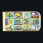Judaica 12 Tribes Of Israel Art Print Gold Finish Money Clip<br><div class="desc">You are viewing The Lee Hiller Photography Art and Designs Collection of Home and Office Decor,  Apparel,  Gifts and Collectibles. The Designs include Lee Hiller Photography and Mixed Media Digital Art Collection. You can view her Nature photography at http://HikeOurPlanet.com/ and follow her hiking blog within Hot Springs National Park.</div>