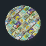 Judaica 12 Tribes Of Israel Art Print Paper Plates<br><div class="desc">You are viewing The Lee Hiller Photography Art and Designs Collection of Home and Office Decor,  Apparel,  Gifts and Collectibles. The Designs include Lee Hiller Photography and Mixed Media Digital Art Collection. You can view her Nature photography at http://HikeOurPlanet.com/ and follow her hiking blog within Hot Springs National Park.</div>