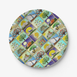Judaica 12 Tribes Of Israel Art Print Paper Plates