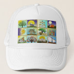 Judaica 12 Tribes Of Israel Art Print Trucker Hat<br><div class="desc">You are viewing The Lee Hiller Photography Art and Designs Collection of Home and Office Decor,  Apparel,  Gifts and Collectibles. The Designs include Lee Hiller Photography and Mixed Media Digital Art Collection. You can view her Nature photography at http://HikeOurPlanet.com/ and follow her hiking blog within Hot Springs National Park.</div>