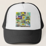 Judaica 12 Tribes of Israel Art Trucker Hat<br><div class="desc">You are viewing The Lee Hiller Design Collection. Apparel,  Gifts & Collectibles  Lee Hiller Photography or Digital Art Collection. You can view her Nature photography at http://HikeOurPlanet.com/ and follow her hiking blog within Hot Springs National Park.</div>