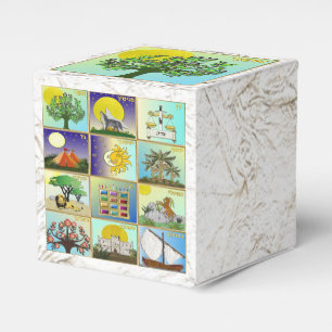 Judaica 12 tribes of Israel Asher Favor Box