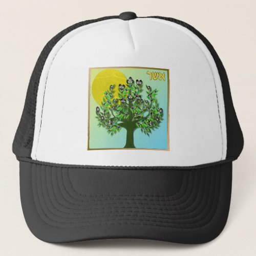 Judaica 12 Tribes Of Israel Asher Trucker Hat