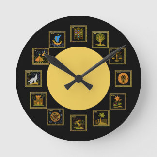 Judaica 12 Tribes of Israel Clock