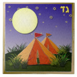 Judaica 12 Tribes Of Israel Gad Art Print Ceramic Tile<br><div class="desc">You are viewing The Lee Hiller Designs Collection of Home and Office Decor,  Apparel,  Gifts and Collectibles. The Designs include Lee Hiller Photography and Mixed Media Digital Art Collection. You can view her Nature photography at http://HikeOurPlanet.com/ and follow her hiking blog within Hot Springs National Park.</div>