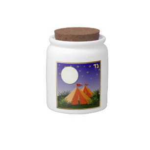 Judaica 12 Tribes Of Israel Gad Candy Jar