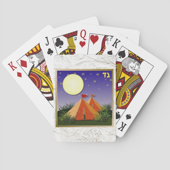 Judaica 12 Tribes Of Israel Gad Poker Cards (Back)