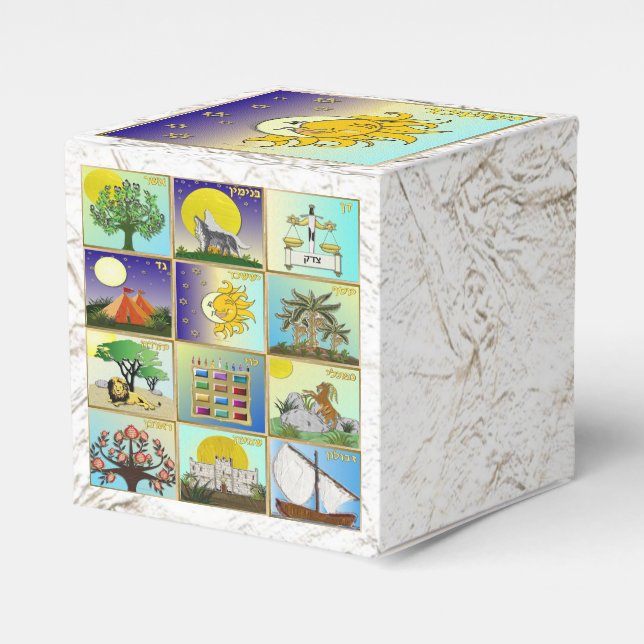 Judaica 12 tribes of Israel Issachar Favor Box (Front Side)