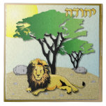 Judaica 12 Tribes Of Israel Judah Art Print Ceramic Tile<br><div class="desc">You are viewing The Lee Hiller Designs Collection of Home and Office Decor,  Apparel,  Gifts and Collectibles. The Designs include Lee Hiller Photography and Mixed Media Digital Art Collection. You can view her Nature photography at http://HikeOurPlanet.com/ and follow her hiking blog within Hot Springs National Park.</div>