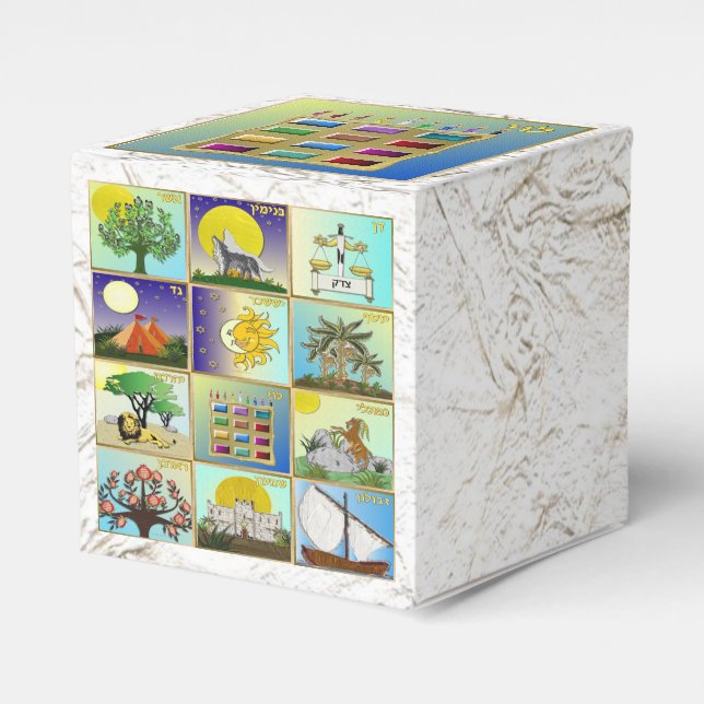 Judaica 12 tribes of Israel Levi Favor Box (Front Side)