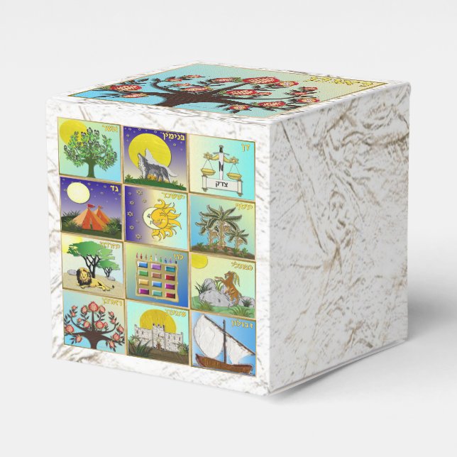 Judaica 12 tribes of Israel Reuben Favor Box (Front Side)