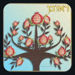 Judaica 12 Tribes Of Israel Reuben Square Sticker<br><div class="desc">You are viewing The Lee Hiller Design Collection. Apparel,  Gifts & Collectibles Lee Hiller Photography or Digital Art Collection. You can view her Nature photography at http://HikeOurPlanet.com/ and follow her hiking blog within Hot Springs National Park.</div>