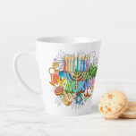 Judaica - Chanukah Latte Mugs - Giftware<br><div class="desc">Judaica Giftware - Hanukah Coffee Mugs - Latte Mug - Jewish Holidays - Hanukkah Gifts - Guests & Family</div>