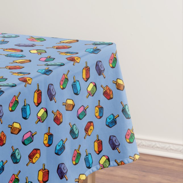 Judaica - Chanukah Tablecloth - Jewish Holidays  (In Situ)