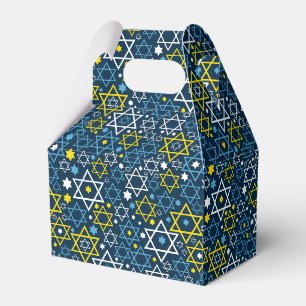Judaica - Favor Boxes - Jewish Stars - Gifts Blue 