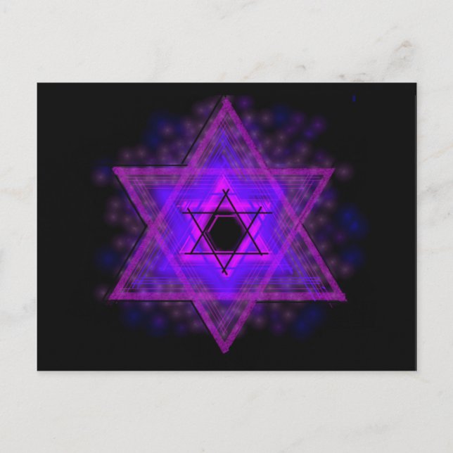 Judaica,... glowing in darkness postcard (Front)