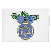 Judaica Hanukkah Star Of David Ornament Print (Front Horizontal)