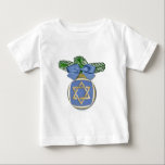 Judaica Hanukkah Star Of David Ornament Print Baby T-Shirt<br><div class="desc">You are viewing The Lee Hiller Designs Collection of Home and Office Decor,  Apparel,  Gifts and Collectibles. The Designs include Lee Hiller Photography and Mixed Media Digital Art Collection. You can view her Nature photography at http://HikeOurPlanet.com/ and follow her hiking blog within Hot Springs National Park.</div>