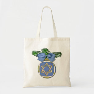 Judaica Hanukkah Star Of David Ornament Print Tote Bag