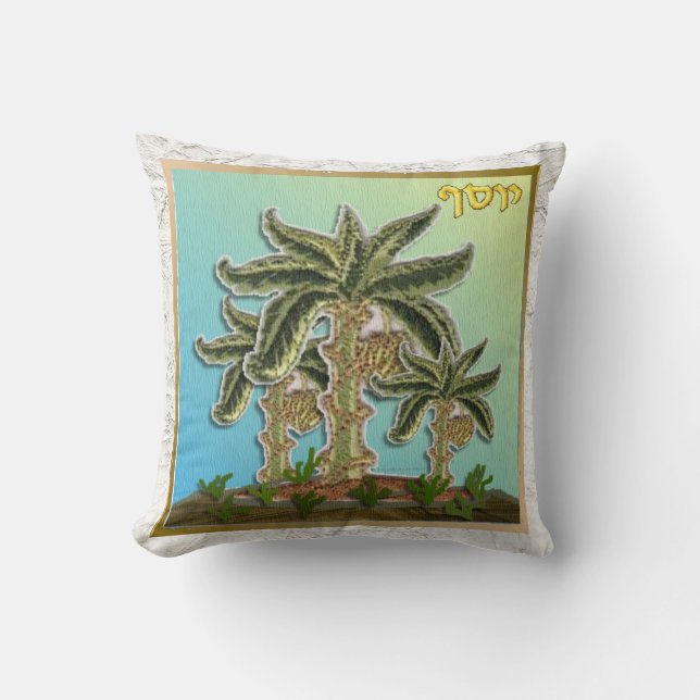 Judaica Joseph 12 Tribes of Israel Art Pillow (Front)