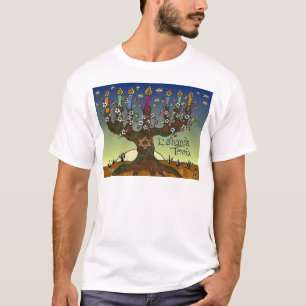 Judaica L'shanah Tovah Tree Of Life Gifts Apparel T-Shirt