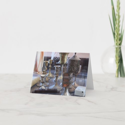 Judaica objects note card