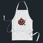 Judaica Pomegranate Heart Hanukkah Rosh Hashanah Adult Apron<br><div class="desc">You are viewing The Lee Hiller Designs Collection of Home and Office Decor,  Apparel,  Gifts and Collectibles. The Designs include Lee Hiller Photography and Mixed Media Digital Art Collection. You can view her Nature photography at http://HikeOurPlanet.com/ and follow her hiking blog within Hot Springs National Park.</div>