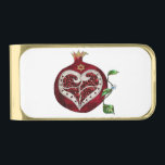 Judaica Pomegranate Heart Hanukkah Rosh Hashanah Gold Finish Money Clip<br><div class="desc">Party and gift supplies for Hanukkah and Rosh Hashanah You are viewing The Lee Hiller Photography Art and Designs Collection of Home and Office Decor, Apparel, Gifts and Collectibles. The Designs include Lee Hiller Photography and Mixed Media Digital Art Collection. You can view her Nature photography at http://HikeOurPlanet.com/ and follow...</div>