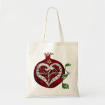 Judaica Pomegranate Heart Hanukkah Rosh Hashanah Tote Bag<br><div class="desc">Party and gift supplies for Hanukkah and Rosh Hashanah You are viewing The Lee Hiller Photography Art and Designs Collection of Home and Office Decor, Apparel, Gifts and Collectibles. The Designs include Lee Hiller Photography and Mixed Media Digital Art Collection. You can view her Nature photography at http://HikeOurPlanet.com/ and follow...</div>