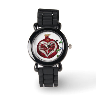 Judaica Pomegranate Heart Hanukkah Rosh Hashanah Watch