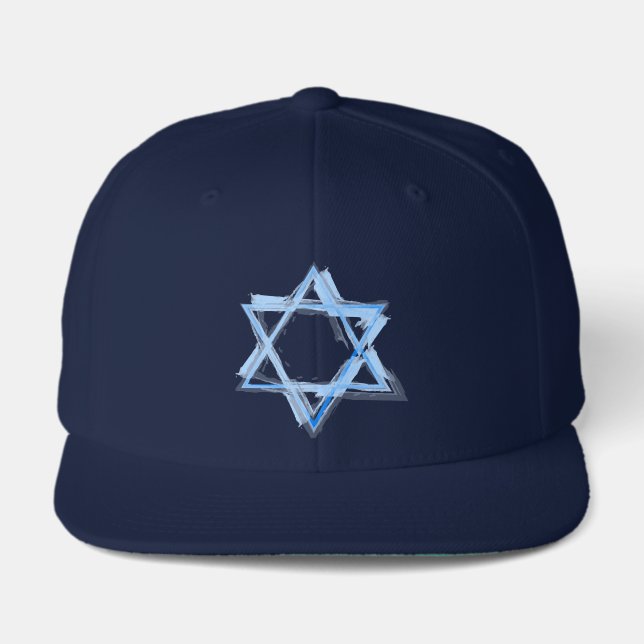 Judaica Star of David Hats - Customizable Visor (Front)